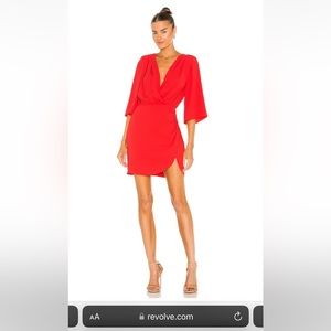 Amanda Uprichard Silk Crimson mini dress SZ P